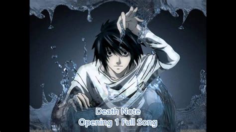 death note opening|death note opening 1 name.